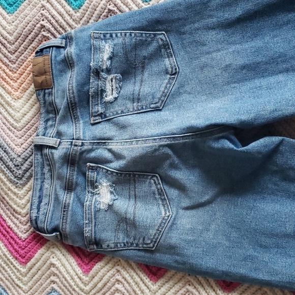 American eagle outiftters AE Stretch Mom Jean medium bright indigo 00 - Picture 7 of 14